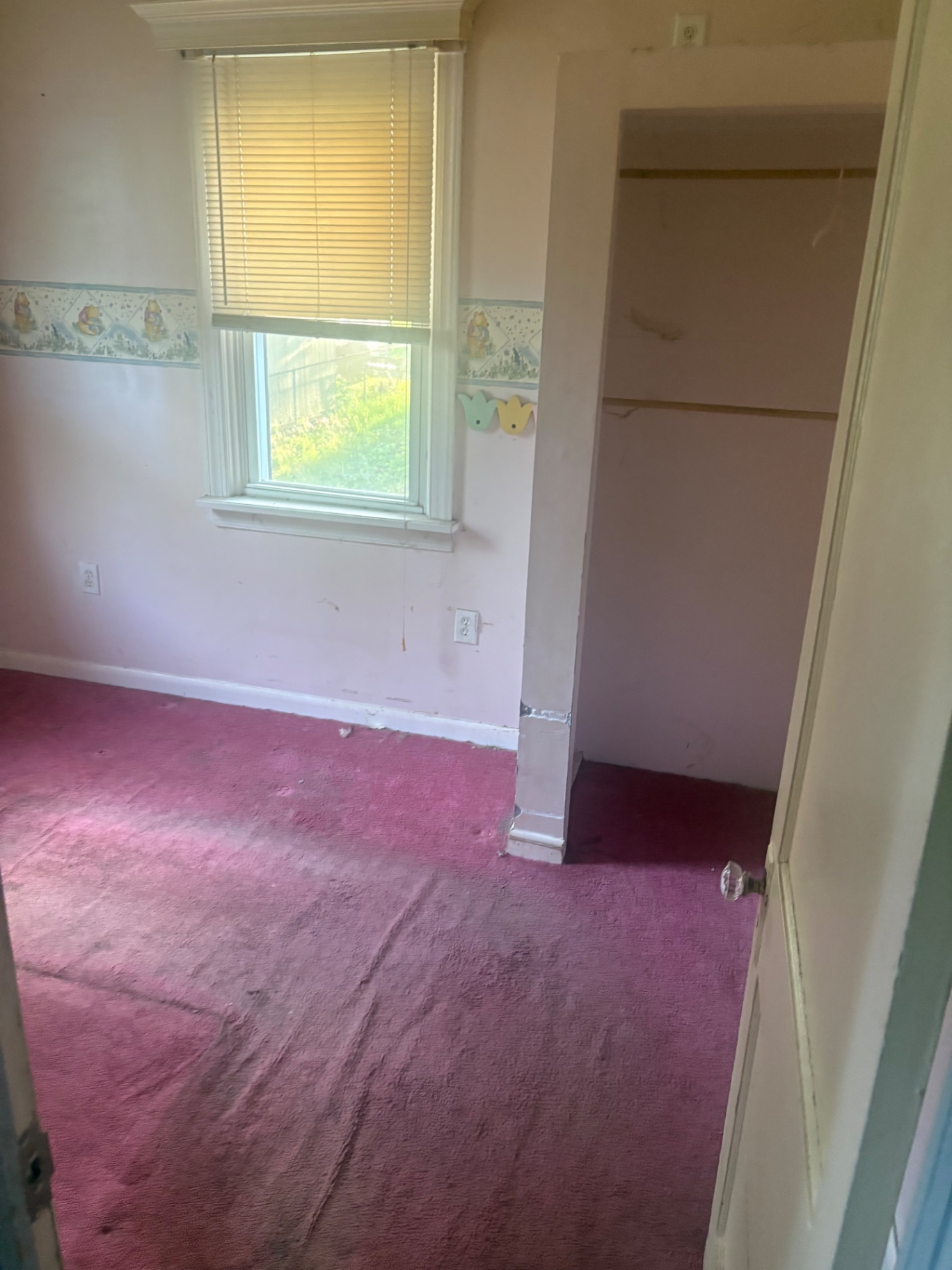 Bedroom carpet and trim removal