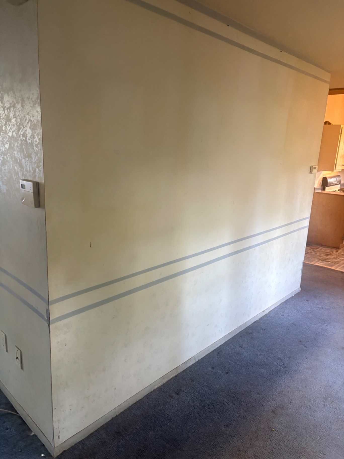 Wall removal for an open floor plan