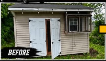Before — Shed removal — full teardown & haul-away